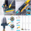 room Wiper 2 In 1 Dual Purpose Cleaning Tool With Strong Bristles And Built In Wiper Blade