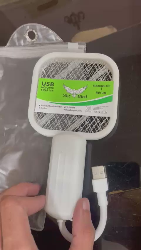 USB Rechargeable Mosquito Killer Racket | Portable Mosquito Repellent Racket With UV